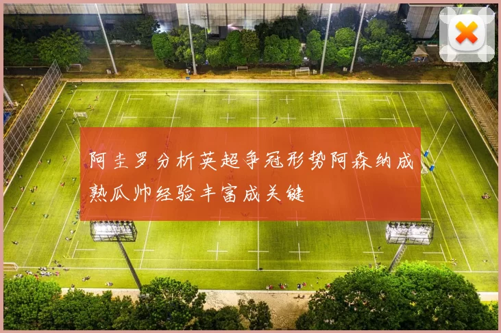 阿圭罗分析英超争冠形势阿森纳成熟瓜帅经验丰富成关键